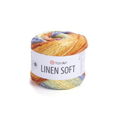 YarnArt Linen Soft цвет 7412 Yarn Art 30% лен, 34% хлопок, 36% вискоза, моток 100 гр. длина в мотке 272 м.