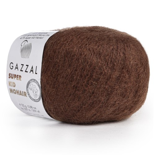 Пряжа Gazzal Super Kid Mohair цвет 64401 Gazzal 31% шерсть мериноса, 47% супер кид мохер, 22% полиамид, в мотке 237 м.