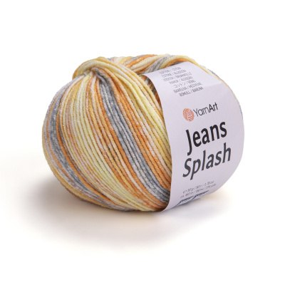 Yarn Art Jeans Splash цвет 950 Yarn Art 55% хлопок, 45% акрил, длина в мотке 160 м.