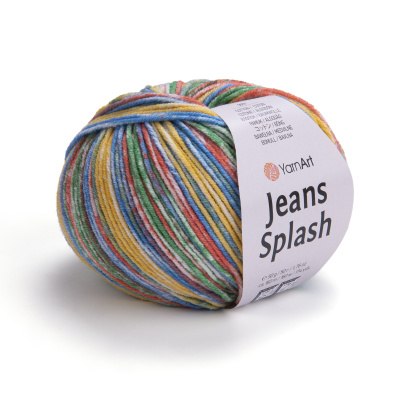 Yarn Art Jeans Splash цвет 952 Yarn Art 55% хлопок, 45% акрил, длина в мотке 160 м.