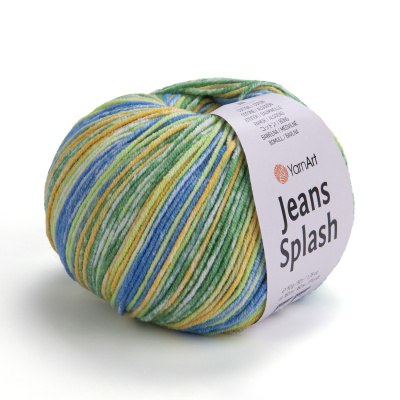 Yarn Art Jeans Splash цвет 957 Yarn Art 55% хлопок, 45% акрил, длина в мотке 160 м.