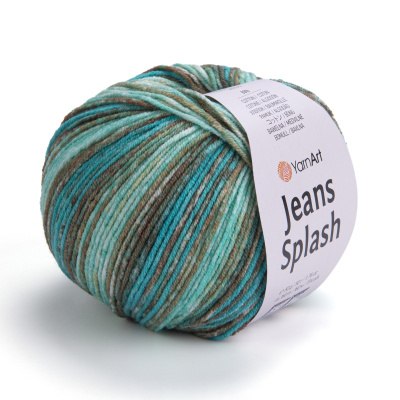 Yarn Art Jeans Splash цвет 961 Yarn Art 55% хлопок, 45% акрил, длина в мотке 160 м.