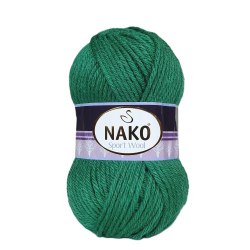 Nako Sport Wool цвет 13871 Nako 25% Шерсть, 75% Премиум акрил, моток 100 гр. длина в мотке 120 м.