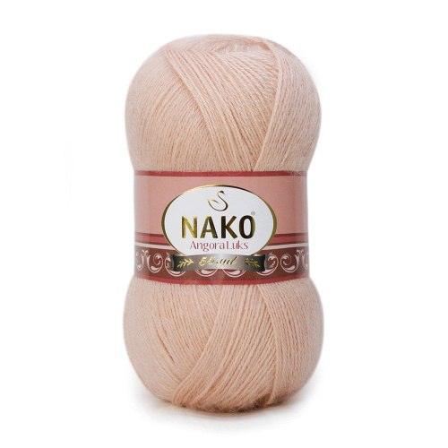 Nako Angora Luks цвет 10722 светлый персик Nako 5% мохер, 15 % шерсть, 80% премиум акрил, длина в мотке 550 м. Nako Angora Luks цвет 10722 светлый персик Nako 5% мохер, 15 % шерсть, 80% премиум акрил, длина в мотке 550 м.