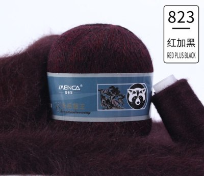 Пух норки цвет 823 темно бордовый Пух норки 90% пух норки, 10% микрофибра, в мотке 350 м в мотке Пух норки цвет 823 темно бордовый Пух норки 90% пух норки, 10% микрофибра, в мотке 350 м в мотке