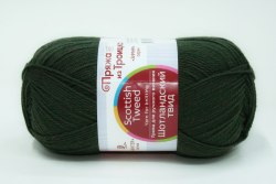 Шотландский твид, цвет 1451 тайга меланж Троицкая камвольная фабрика 100% шерсть, в мотке 100 гр. длина 360 м в мотке