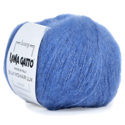 Lana Gatto Silk Mohair Lux цвет 8397. ОСТАТОК 5 мотоков!!! Lana Gatto 78% Мохер SuperKid 14% Шёлк 4%Полиамид 4% Полиэстер, длина в мотке 212 м.