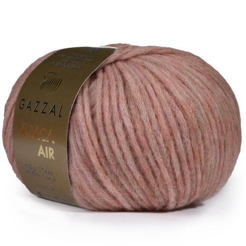 Пряжа Gazzal Alpaca Air цвет 94 серо-розовый Gazzal 58% Беби Альпака, 14% С.вош Шерсть Мериноса, 28% ПА. Моток 50 гр. 150 м.