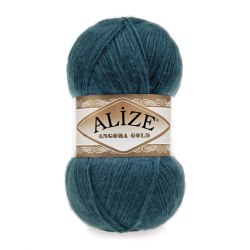 Alize Angora Gold цвет 17 петроль. ОСТАТОК 1 моток !!! Alize 20% шерсть, 80% акрил, длина 550 м в мотке
