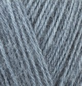 Alize Angora Gold цвет 87 угольно серый Alize 20% шерсть, 80% акрил, длина 550 м в мотке
