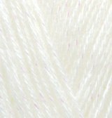 Alize Angora Gold Simli цвет 62 молочный Alize 75% акрил, 10% шерсть, 10% мохер, 5% металлик, длина 500м в мотке