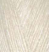 Alize Angora Gold Simli цвет 67 молочно бежевый Alize 75% акрил, 10% шерсть, 10% мохер, 5% металлик, длина 500м в мотке