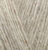 Alize Angora Gold Simli цвет 152 бежевый меланж Alize 75% акрил, 10% шерсть, 10% мохер, 5% металлик, длина 500м в мотке