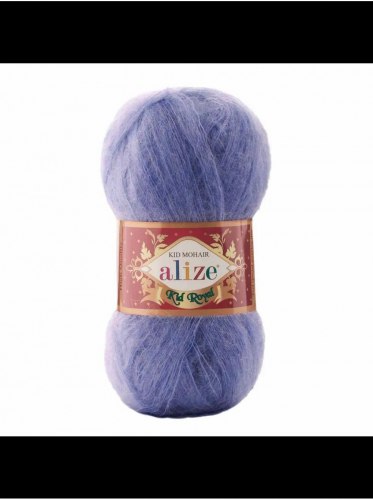 Alize Kid Royal 50 цвет 975 горная лаванда Alize 62% кид мохер, 38% полиамид, в мотке 500 м.