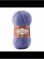 Alize Kid Royal 50 цвет 975 горная лаванда Alize 62% кид мохер, 38% полиамид, в мотке 500 м.