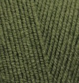 Alize Lanagold Fine, цвет 29 хаки Alize 49% шерсть, 51% акрил, длина в мотке 390 м.