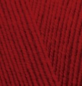 Alize Lanagold Fine, цвет 56 красный Alize 49% шерсть, 51% акрил, длина в мотке 390 м.