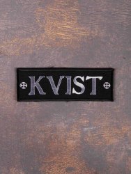 KVIST - Logo Нашивка Blackened Metal