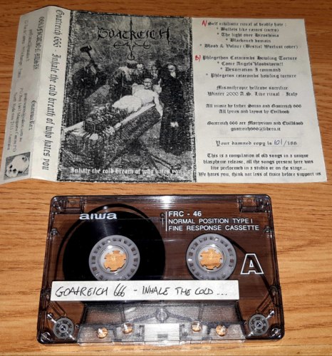 GOATREICH 666 - Inhale The Cold Breath Of Who Hates You Tape Black Metal