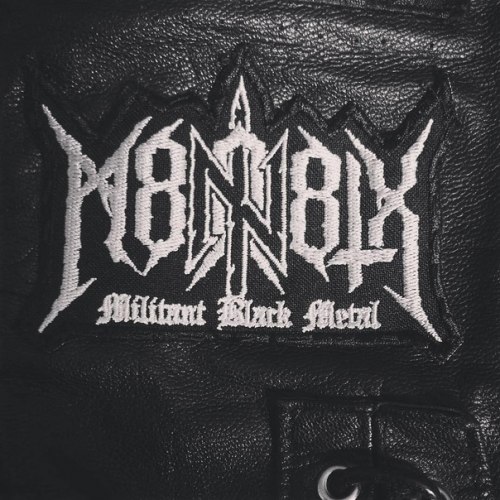 М8Л8ТХ - Militant Black Metal (shaped) Нашивка NS Metal