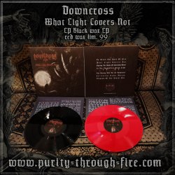 DOWNCROSS - What Light Covers Not LP Black Metal