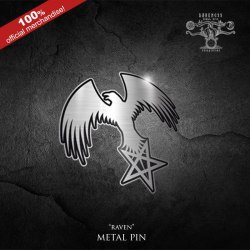 MYSTICUM - Raven значок Industrial Black Metal