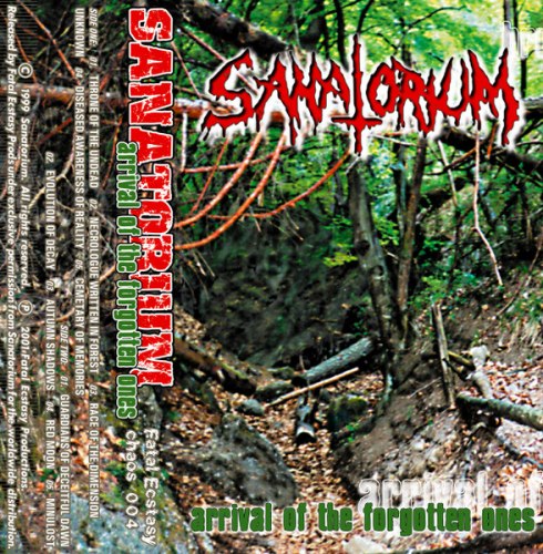 SANATORIUM - Arrival Of The Forgotten Ones Tape Grindcore