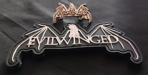 EVILWINGED - Logo Pin значок Black Metal