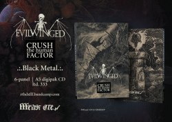 EVILWINGED - Crush the Human Factor A5 Digi-CD Black Metal