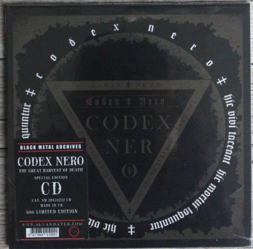 CODEX NERO - The Great Harvest Of Death 7" Digi-CD Blackened Death Metal