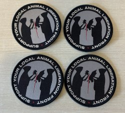 SUPPORT YOUR LOCAL ANIMAL LIBERATION FRONT Нашивка