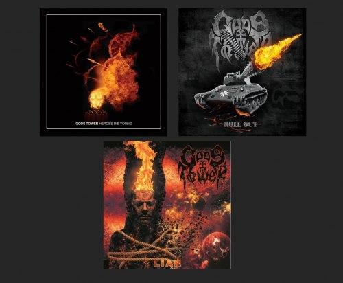 GODS TOWER - Liars Die Out 3x7"EP Folk Doom Heavy Metal
