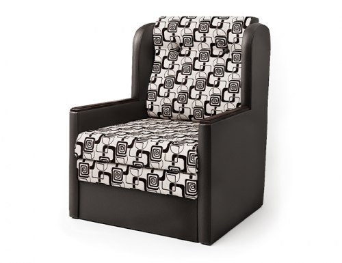 Кресло-кровать «Классика Д» шоколад и ромб