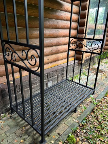 Уличная дровница «КУБ» с большой крышей -Пионер-