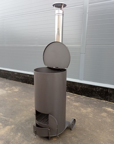 Печь - бочка сжигания мусора Золушка-300 4 мм