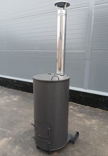 Печь - бочка сжигания мусора Золушка-300 4 мм