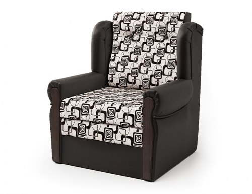 Кресло-кровать «Классика М» шоколад и ромб