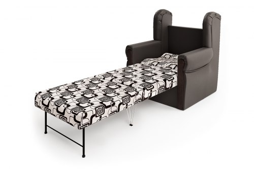 Кресло-кровать «Классика М» шоколад и ромб