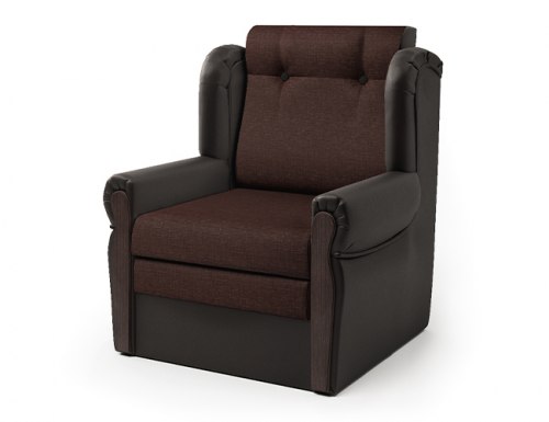 Кресло-кровать «Классика М» шоколад и рогожка