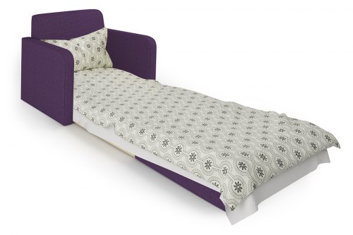 Кресло-кровать «Бит Куба» фиолетовый