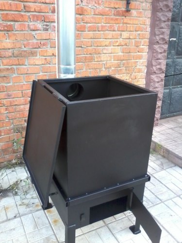 Печь - контейнер для сжигания мусора "Уголек" 325 Л