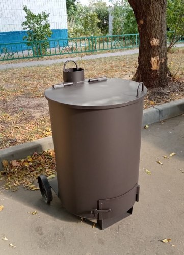 Печь бочка для сжигания мусора УСМ - 200 "Утилизатор"