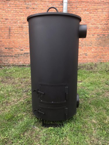 Большая печь - бочка для сжигания мусора "Смуглянка" 300
