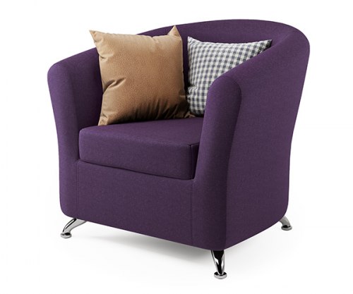 Кресло «Евро» фиолетовая рогожка