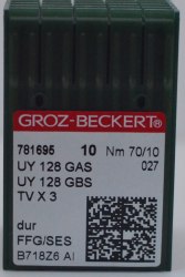 ИГЛЫ Groz-Beckert UYx128GAS № 70/11 FFG/SES