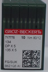 Игла Groz-Beckert DPx5 (134) №80/12 FG/SUK