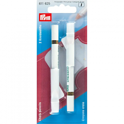 Меловые карандаши PRYM со стирающей кисточкой белый 611625