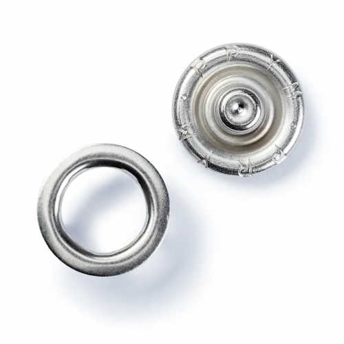 Непришивные кнопки PRYM «Джерси» 10 шт, 10мм, серебристого цвета 3901