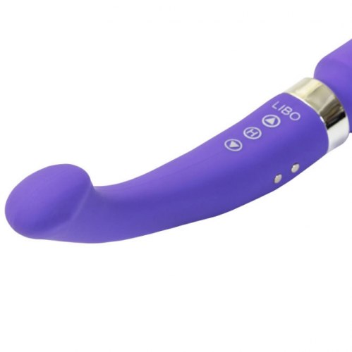 Вибратор двухсторонний Libo Double Ended Wand Vibrator +5 насадок / арт. 21081-1