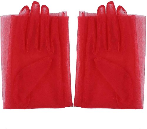 Перчатки длинные красные "Вуаль ZERO LONG" / арт. 21101-51к